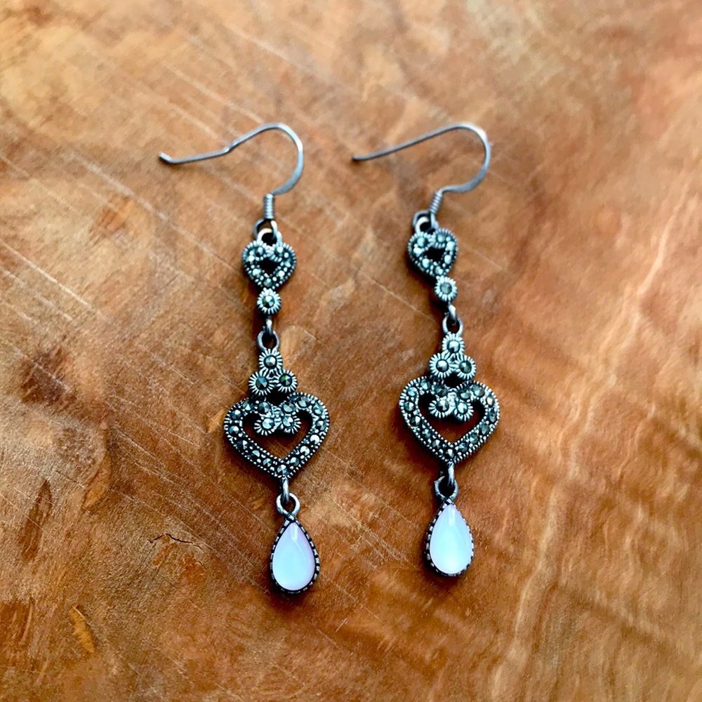 Vintage marcasite earrings.